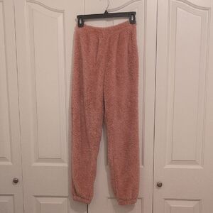 Fuzzy Pink Pants